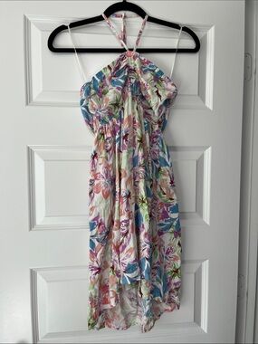Roxy Floral Sundress in Purple, Blue, Pink